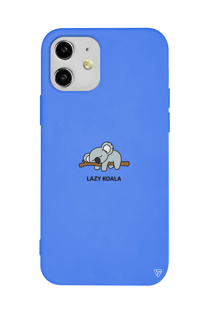 Lazy Koala Lansman Model İçi Kadife Silikon Telefon Kılıfı