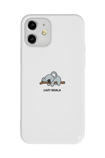 Lazy Koala Lansman Model İçi Kadife Silikon Telefon Kılıfı