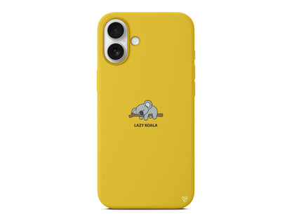 Lazy Koala Lansman Model İçi Kadife Silikon Telefon Kılıfı – Plus Serisine Özel