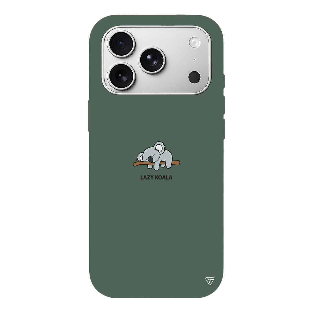 Lazy Koala Lansman Model İçi Kadife Silikon Telefon Kılıfı
