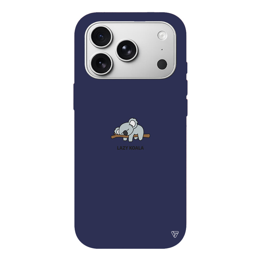 Lazy Koala Lansman Model İçi Kadife Silikon Telefon Kılıfı