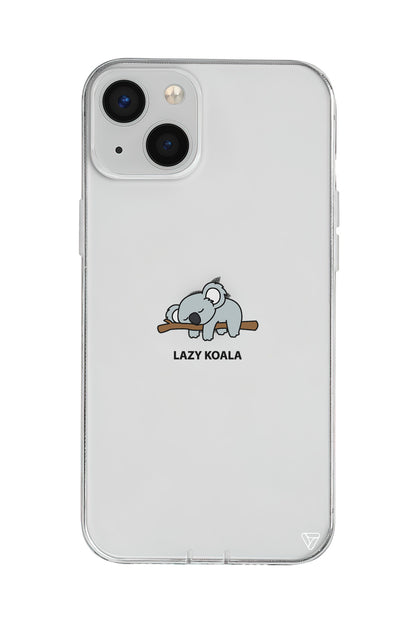 Lazy Koala Lansman Model İçi Kadife Silikon Telefon Kılıfı