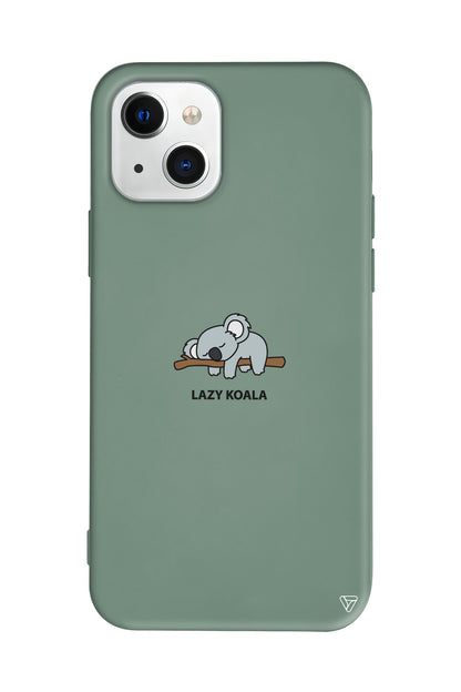 Lazy Koala Lansman Model İçi Kadife Silikon Telefon Kılıfı – Plus Serisine Özel