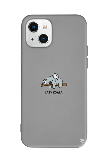 Lazy Koala Lansman Model İçi Kadife Silikon Telefon Kılıfı – Plus Serisine Özel