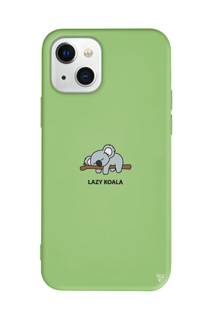 Lazy Koala Lansman Model İçi Kadife Silikon Telefon Kılıfı