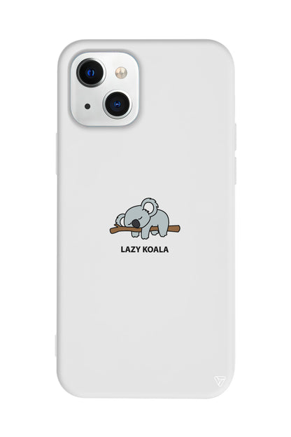 Lazy Koala Lansman Model İçi Kadife Silikon Telefon Kılıfı