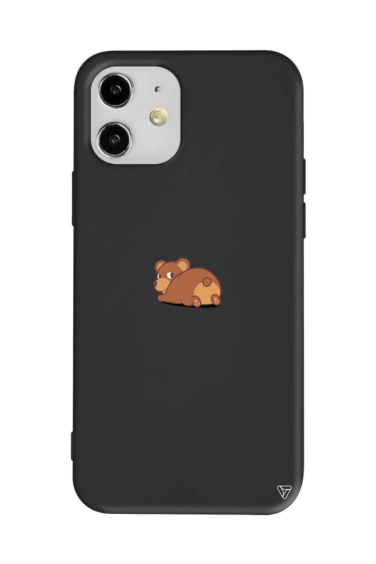Bear Lansman Model İçi Kadife Silikon Telefon Kılıfı