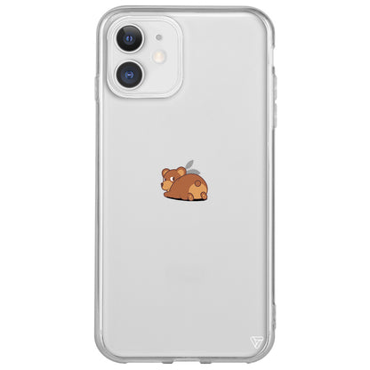 Bear Lansman Model İçi Kadife Silikon Telefon Kılıfı