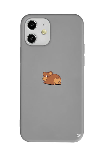 Bear Lansman Model İçi Kadife Silikon Telefon Kılıfı