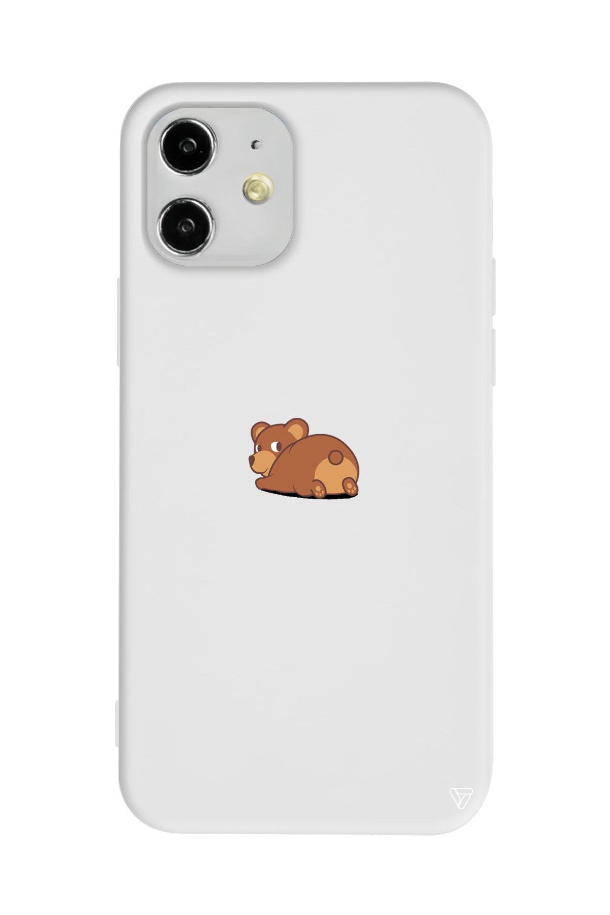 Bear Lansman Model İçi Kadife Silikon Telefon Kılıfı