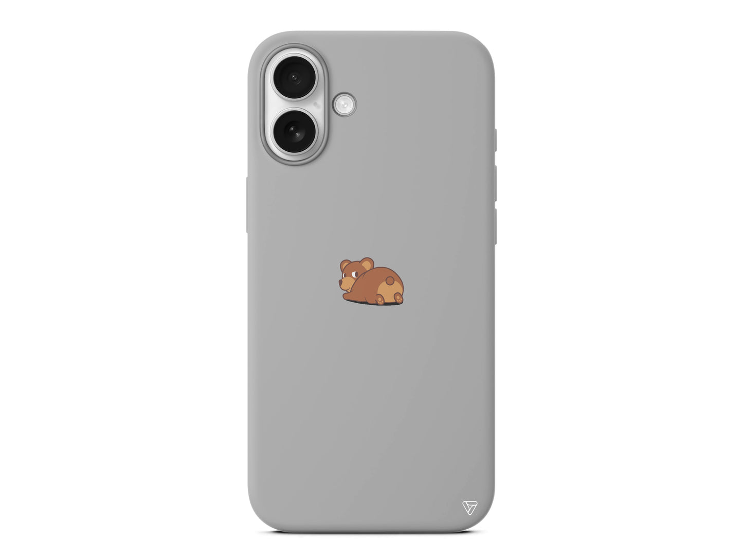 Bear Lansman Model İçi Kadife Silikon Telefon Kılıfı