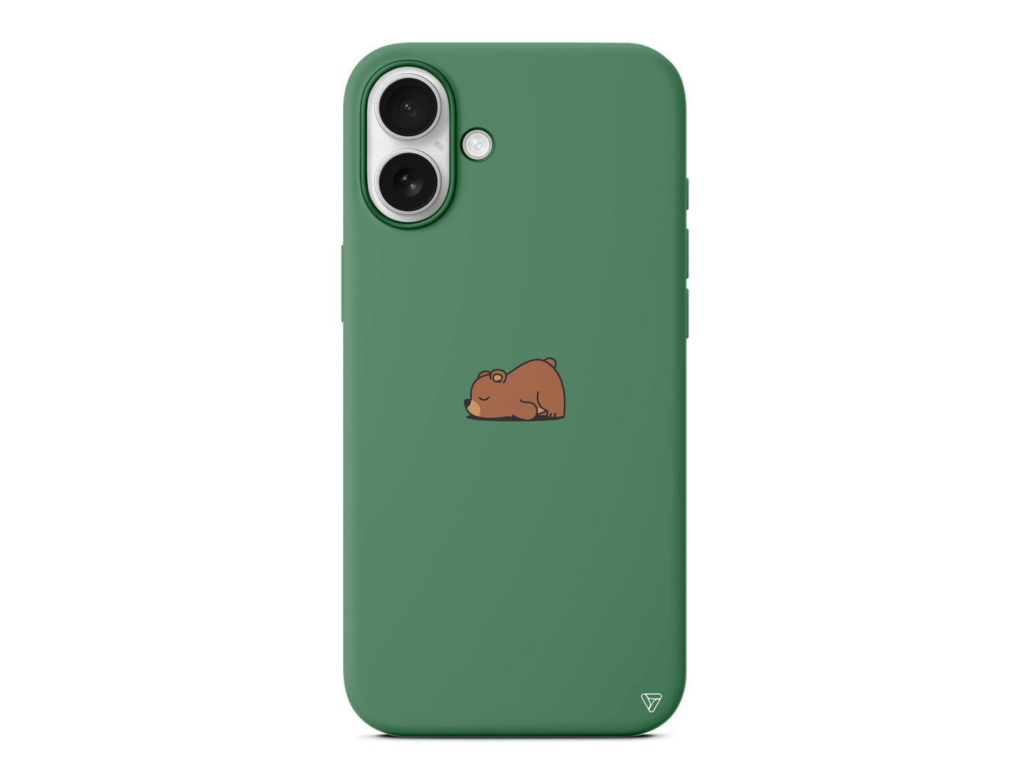 Lazy Bear Lansman Model İçi Kadife Silikon Telefon Kılıfı