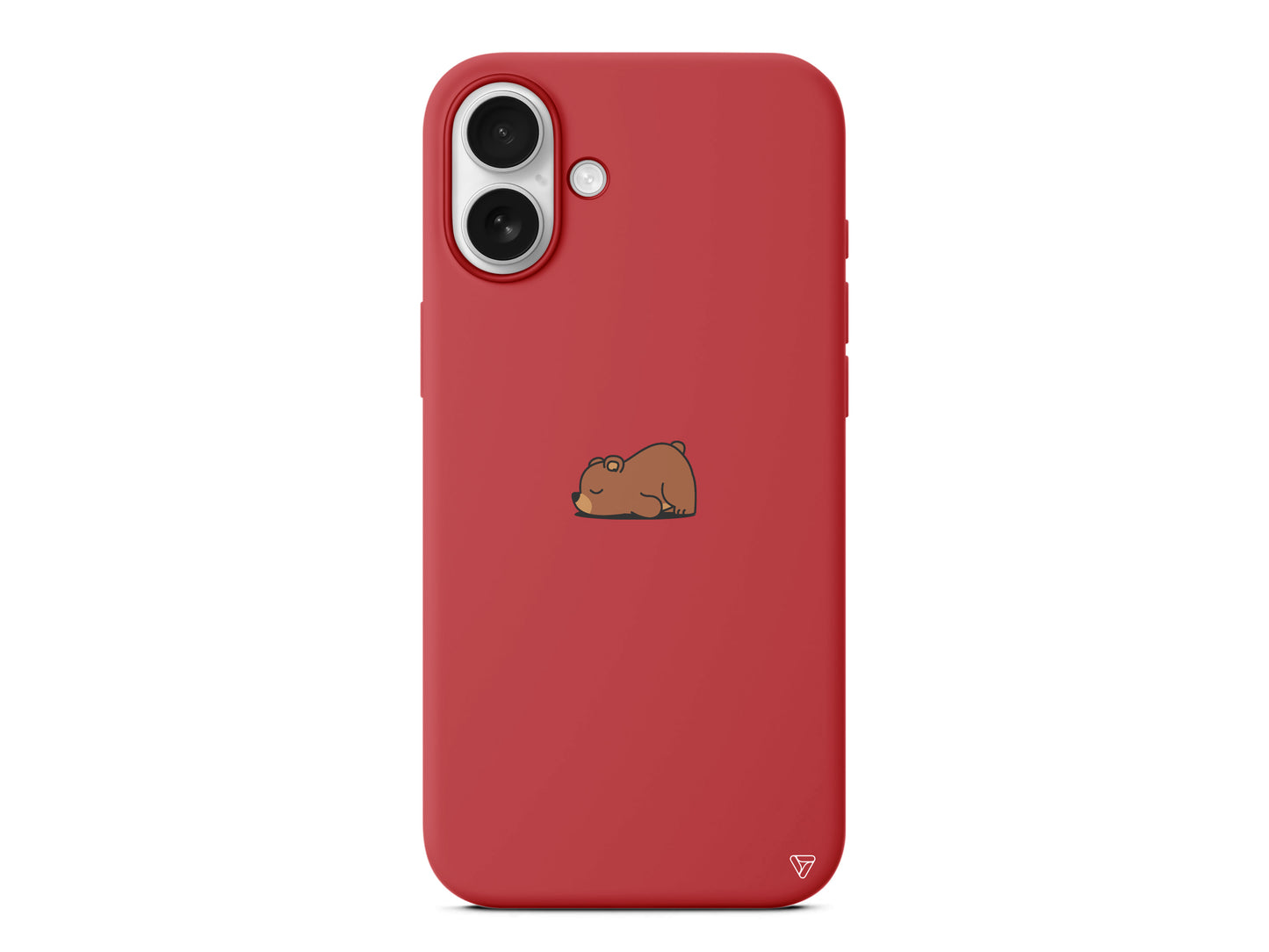 Lazy Bear Lansman Model İçi Kadife Silikon Telefon Kılıfı – Plus Serisine Özel