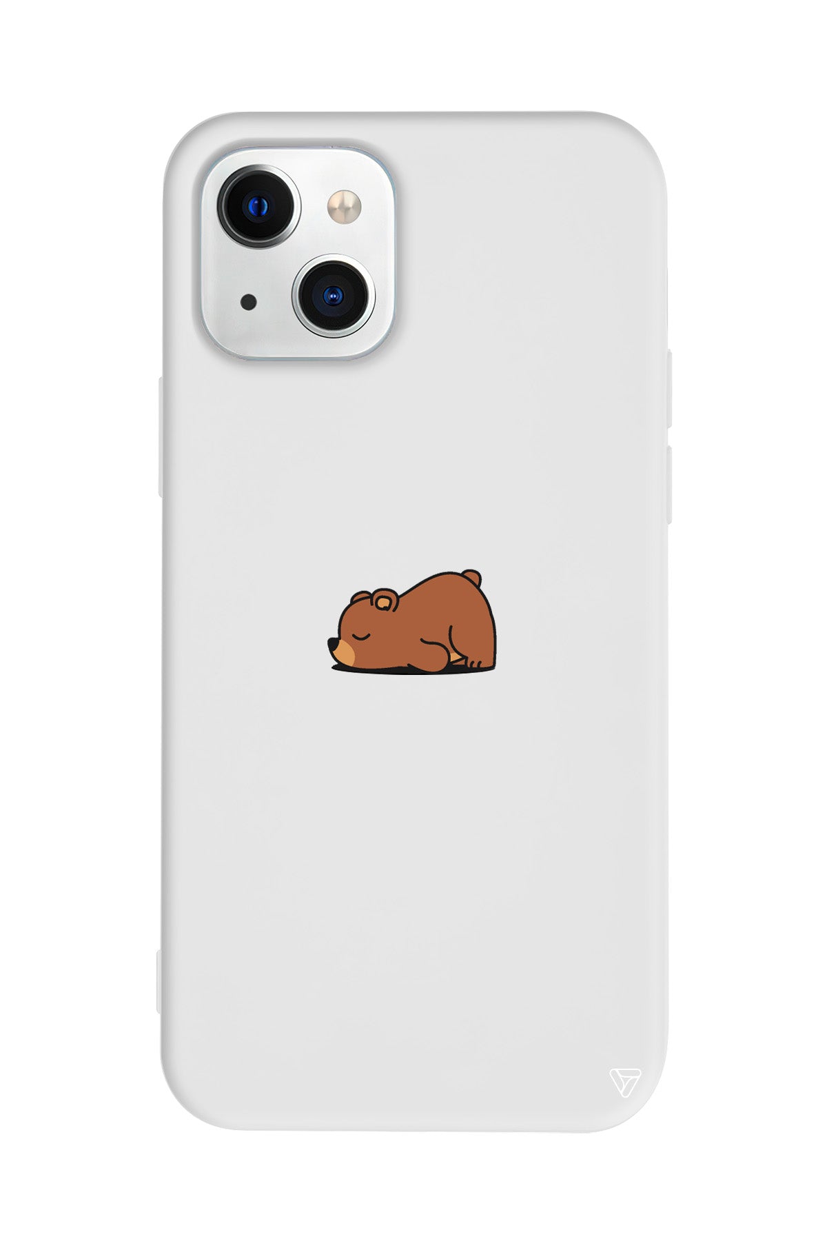 Lazy Bear Lansman Model İçi Kadife Silikon Telefon Kılıfı – Plus Serisine Özel