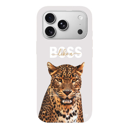 Asil Leopar Lansman Model İçi Kadife Silikon Telefon Kılıfı