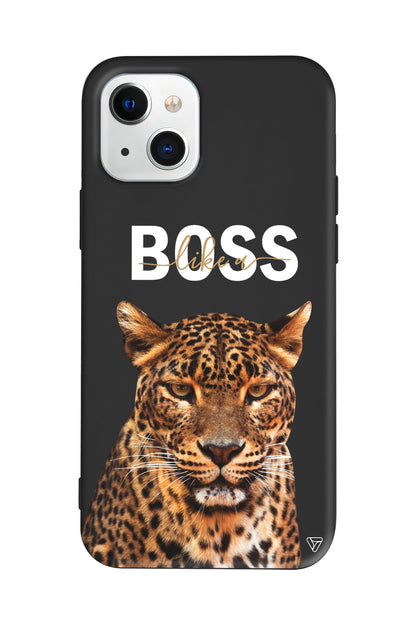 Asil Leopar Lansman Model İçi Kadife Silikon Telefon Kılıfı