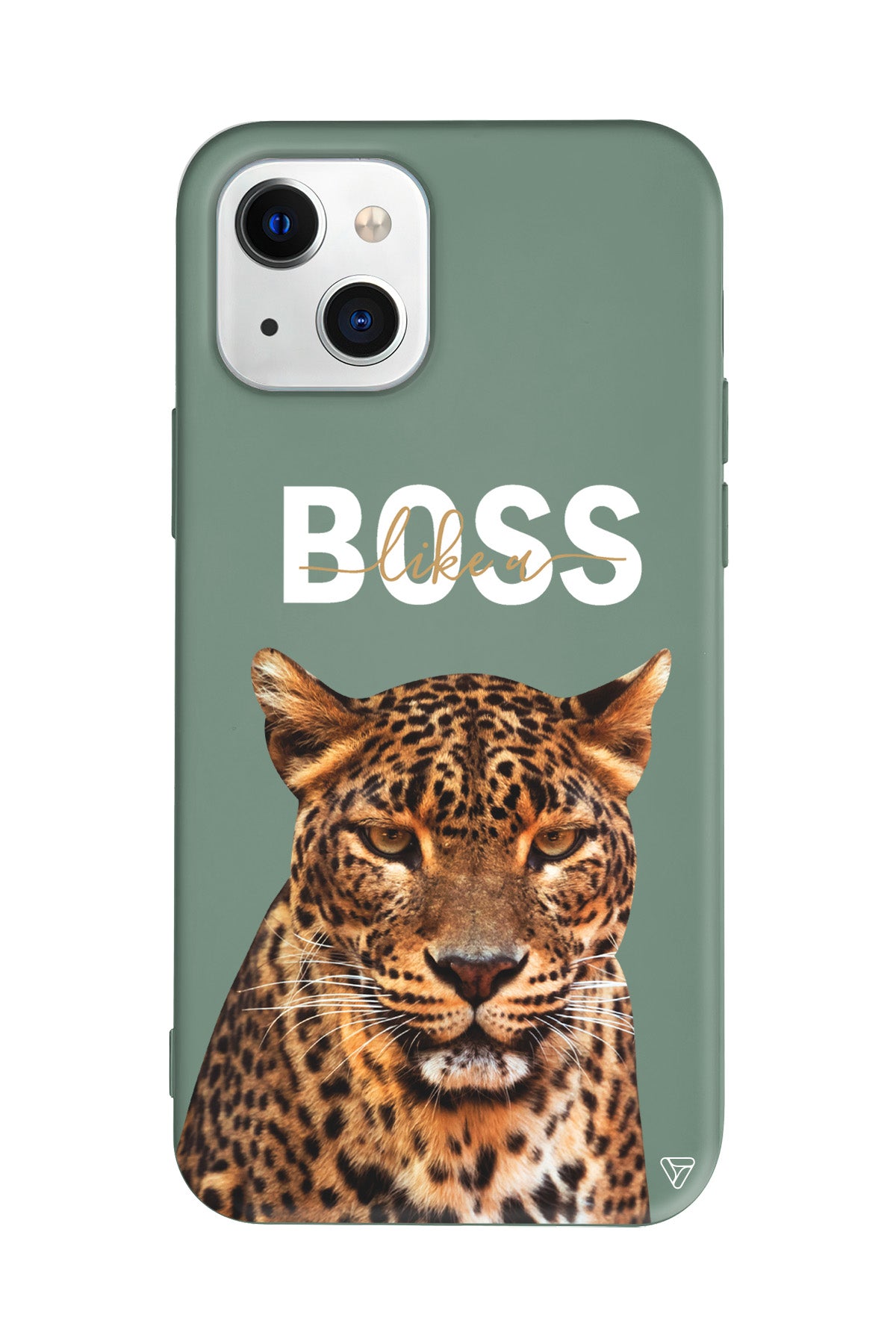 Asil Leopar Lansman Model İçi Kadife Silikon Telefon Kılıfı