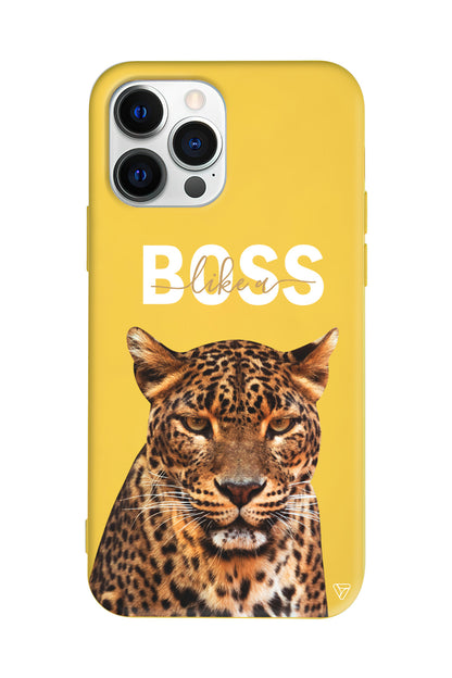 Asil Leopar Lansman Model İçi Kadife Silikon Telefon Kılıfı