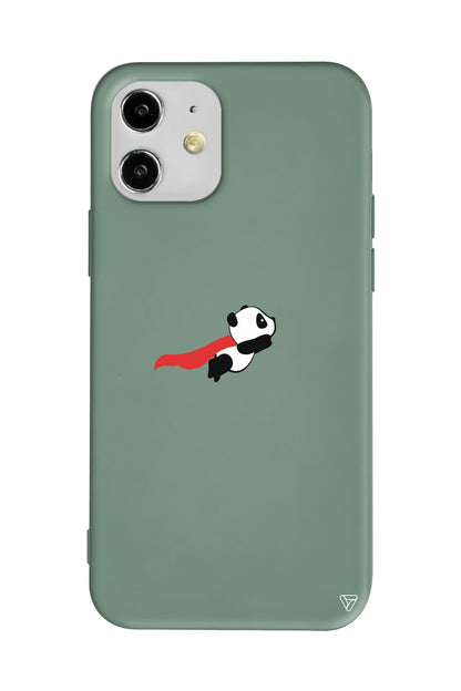 Uçan Panda Lansman Model İçi Kadife Silikon Telefon Kılıfı