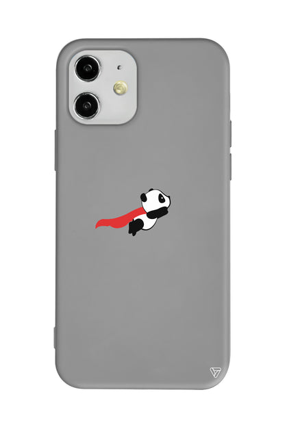 Uçan Panda Lansman Model İçi Kadife Silikon Telefon Kılıfı