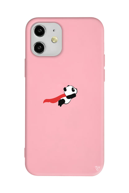 Uçan Panda Lansman Model İçi Kadife Silikon Telefon Kılıfı