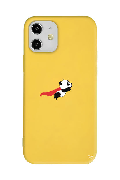 Uçan Panda Lansman Model İçi Kadife Silikon Telefon Kılıfı