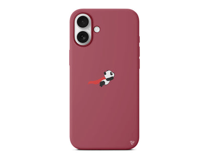 Uçan Panda Lansman Model İçi Kadife Silikon Telefon Kılıfı