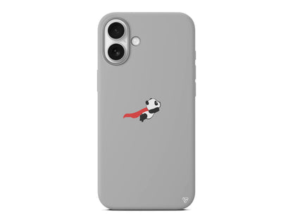 Uçan Panda Lansman Model İçi Kadife Silikon Telefon Kılıfı