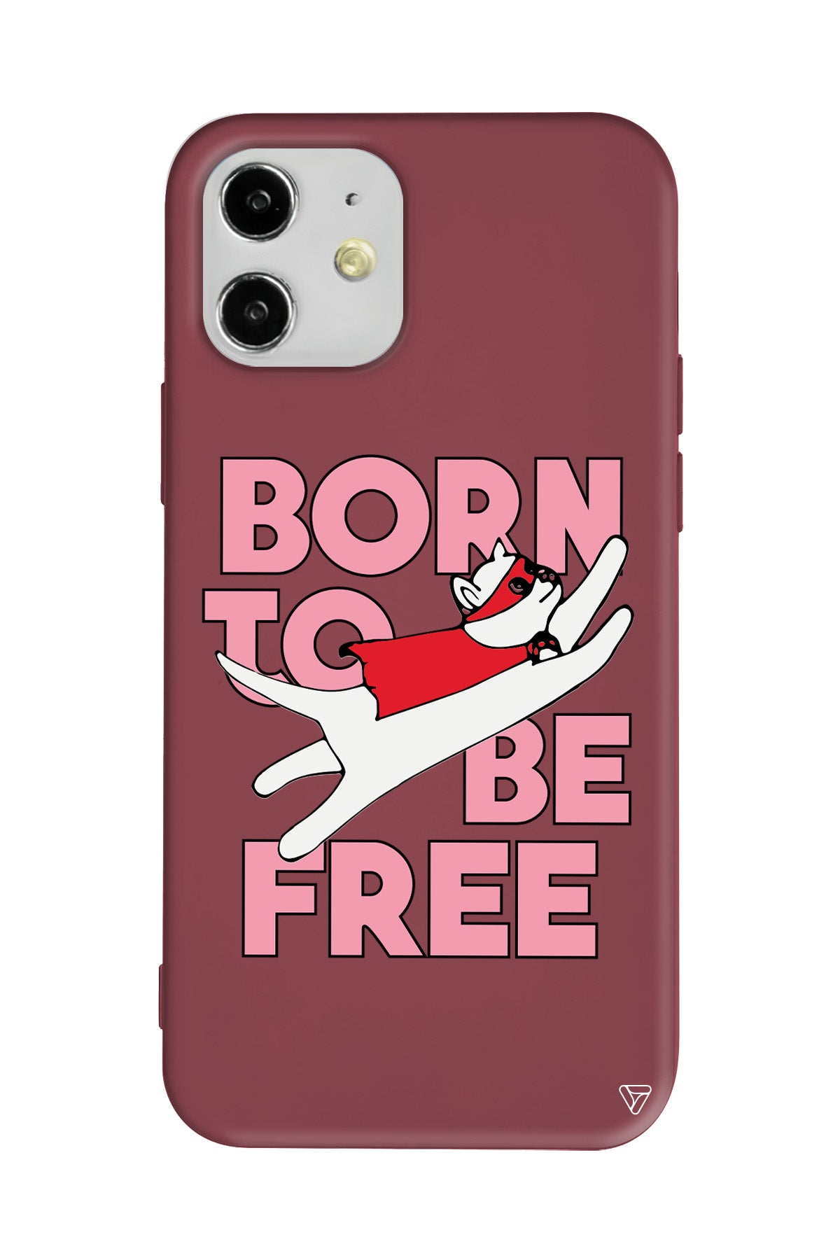 Born to be Free Lansman Model İçi Kadife Silikon Telefon Kılıfı