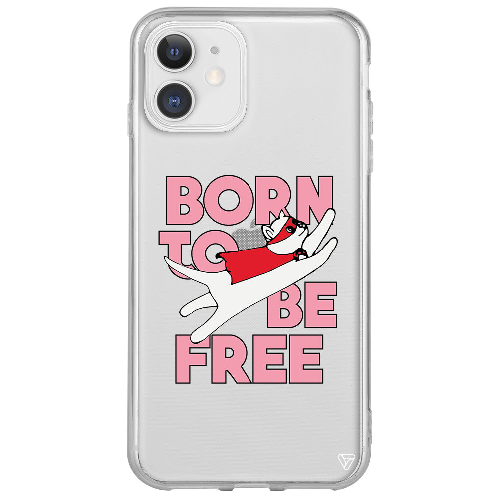 Born to be Free Lansman Model İçi Kadife Silikon Telefon Kılıfı