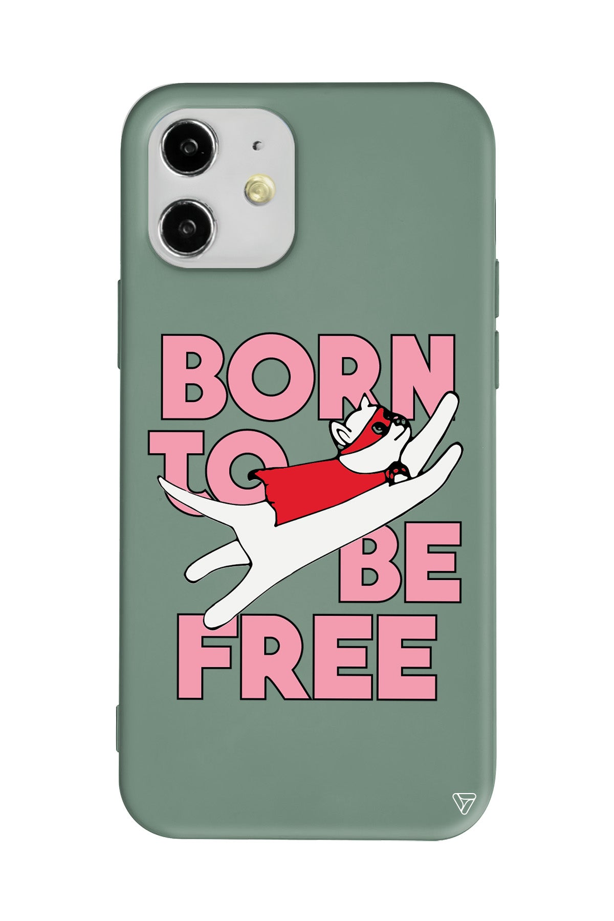 Born to be Free Lansman Model İçi Kadife Silikon Telefon Kılıfı