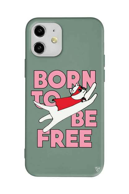 Born to be Free Lansman Model İçi Kadife Silikon Telefon Kılıfı
