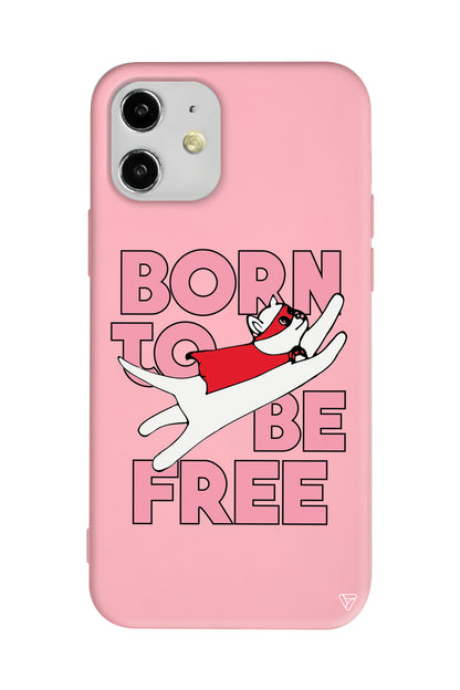 Born to be Free Lansman Model İçi Kadife Silikon Telefon Kılıfı