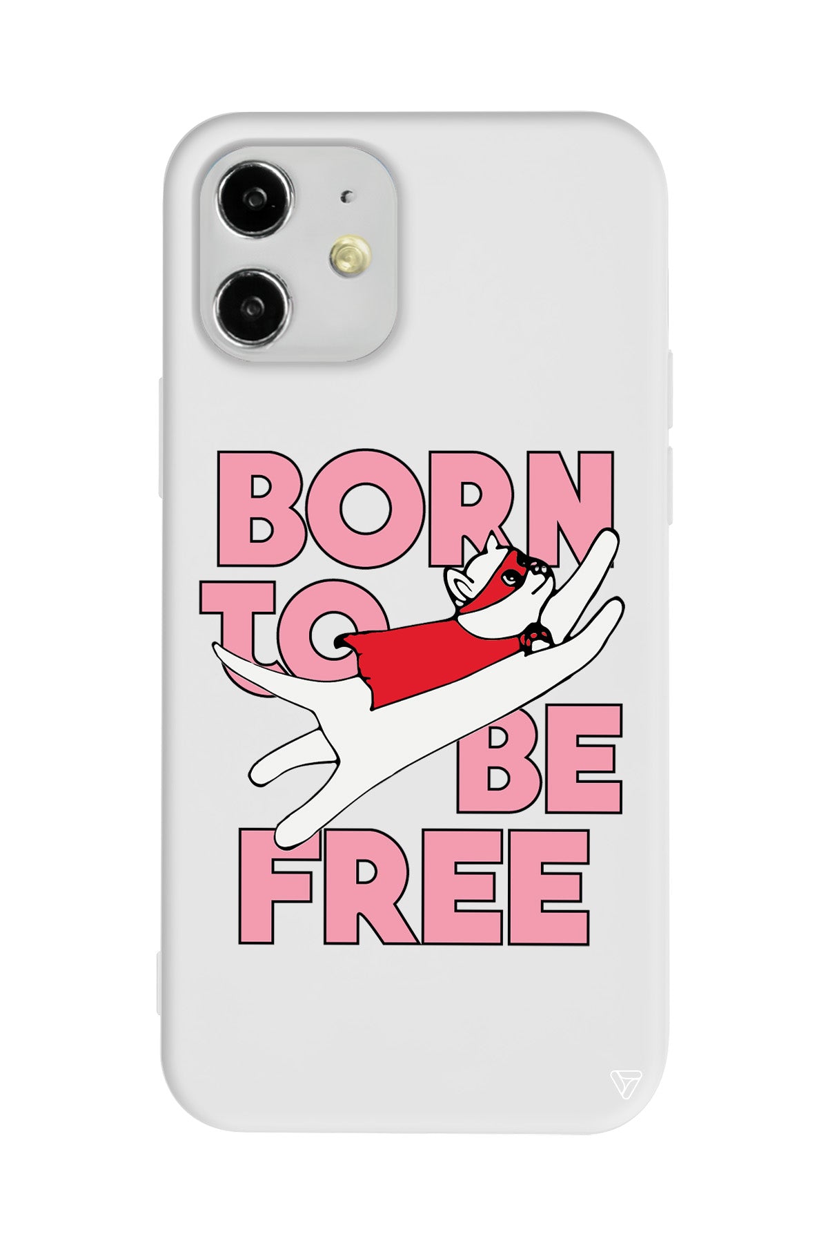 Born to be Free Lansman Model İçi Kadife Silikon Telefon Kılıfı