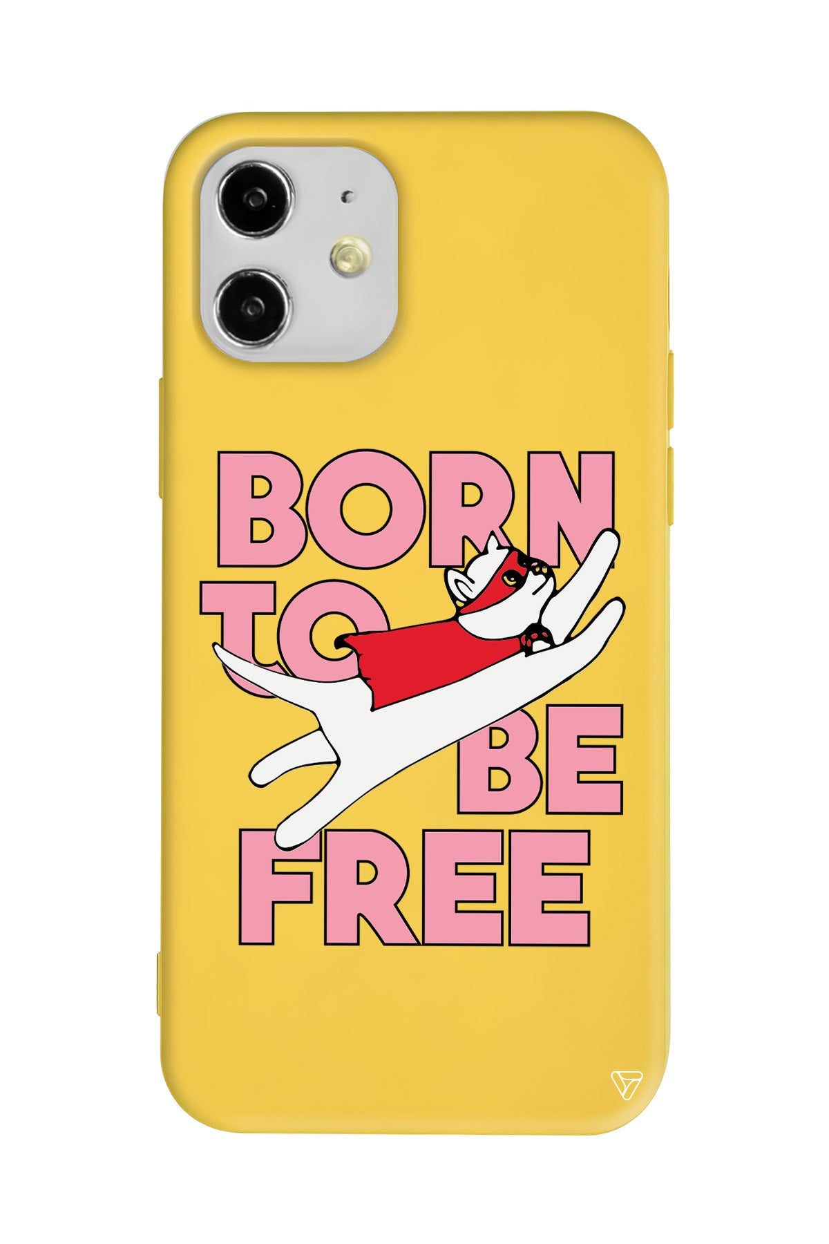Born to be Free Lansman Model İçi Kadife Silikon Telefon Kılıfı