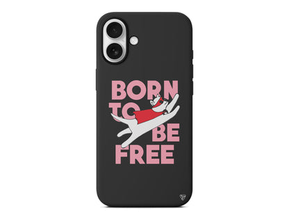 Born to be Free Lansman Model İçi Kadife Silikon Telefon Kılıfı – Plus Serisine Özel