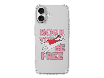 Born to be Free Lansman Model İçi Kadife Silikon Telefon Kılıfı