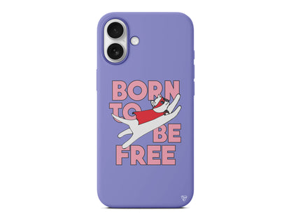 Born to be Free Lansman Model İçi Kadife Silikon Telefon Kılıfı – Plus Serisine Özel