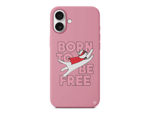 Born to be Free Lansman Model İçi Kadife Silikon Telefon Kılıfı – Plus Serisine Özel