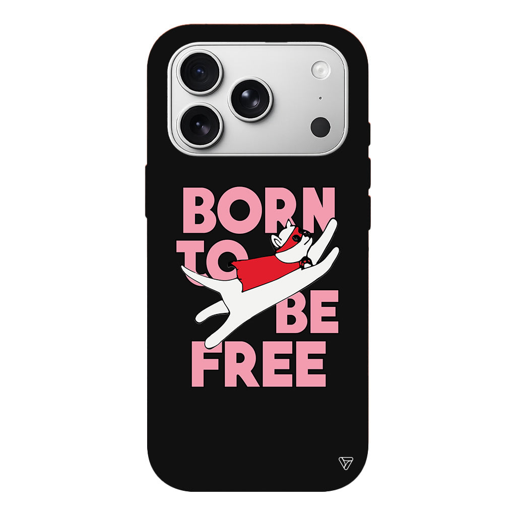 Born to be Free Lansman Model İçi Kadife Silikon Telefon Kılıfı
