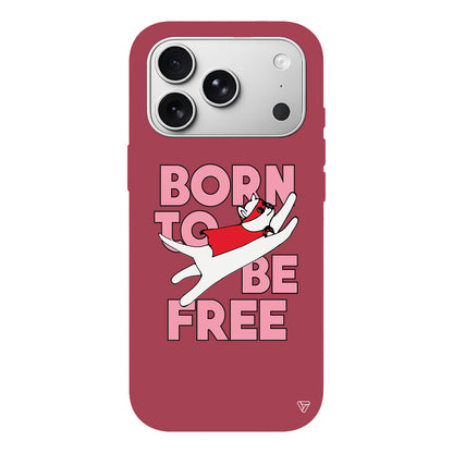 Born to be Free Lansman Model İçi Kadife Silikon Telefon Kılıfı