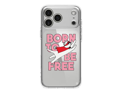 Born to be Free Lansman Model İçi Kadife Silikon Telefon Kılıfı