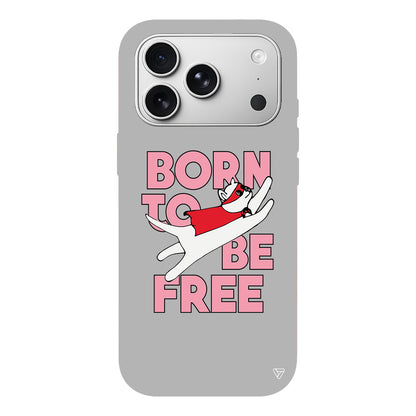 Born to be Free Lansman Model İçi Kadife Silikon Telefon Kılıfı