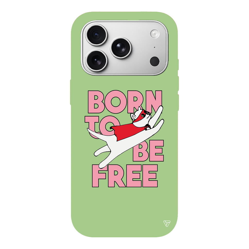 Born to be Free Lansman Model İçi Kadife Silikon Telefon Kılıfı