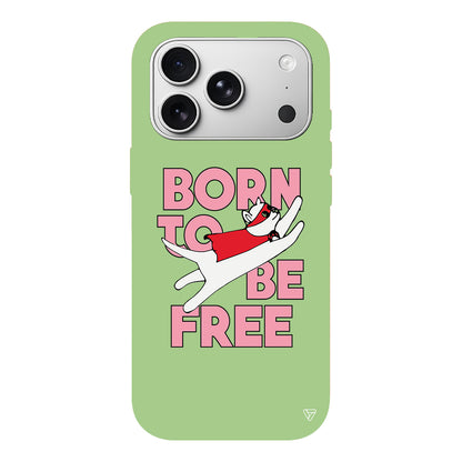 Born to be Free Lansman Model İçi Kadife Silikon Telefon Kılıfı
