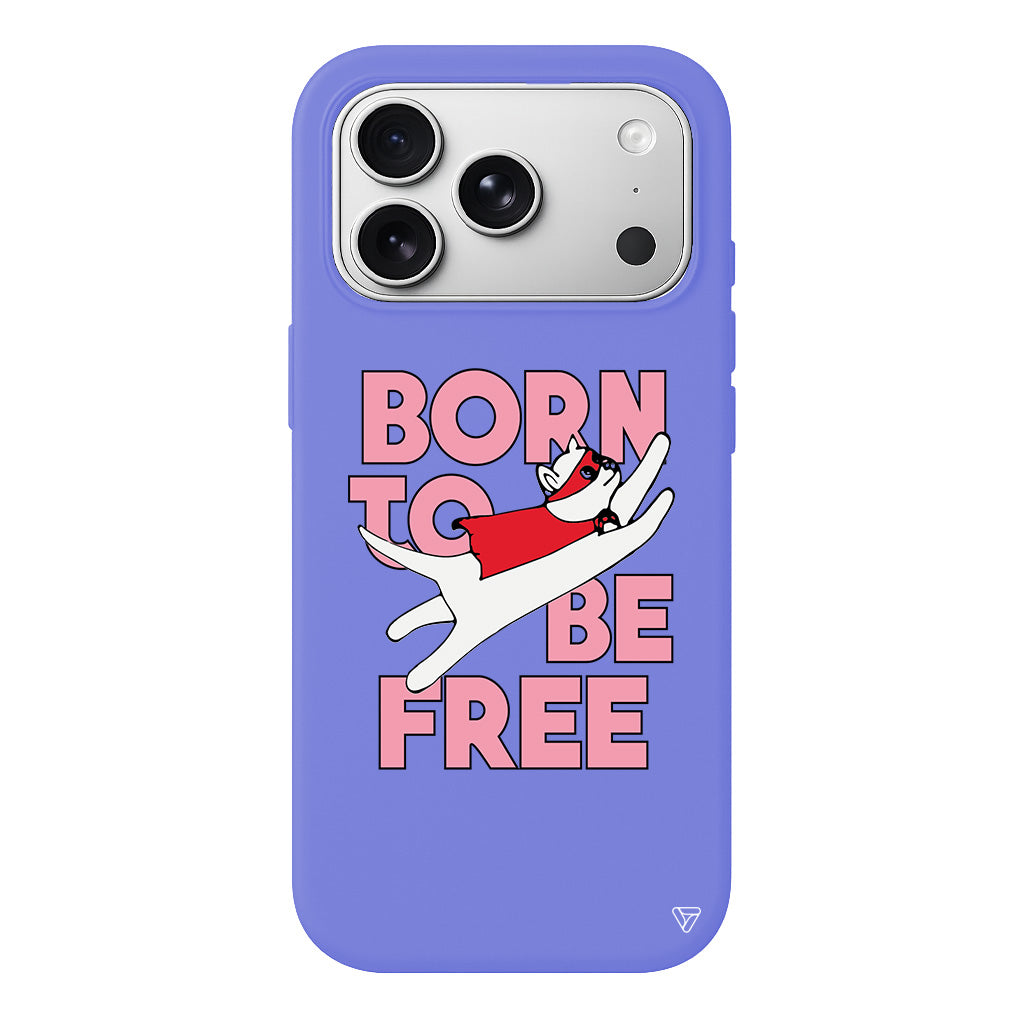 Born to be Free Lansman Model İçi Kadife Silikon Telefon Kılıfı