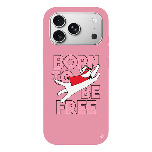 Born to be Free Lansman Model İçi Kadife Silikon Telefon Kılıfı