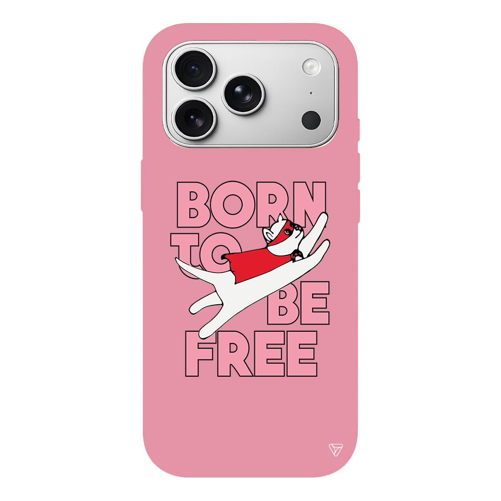 Born to be Free Lansman Model İçi Kadife Silikon Telefon Kılıfı