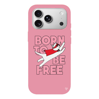 Born to be Free Lansman Model İçi Kadife Silikon Telefon Kılıfı