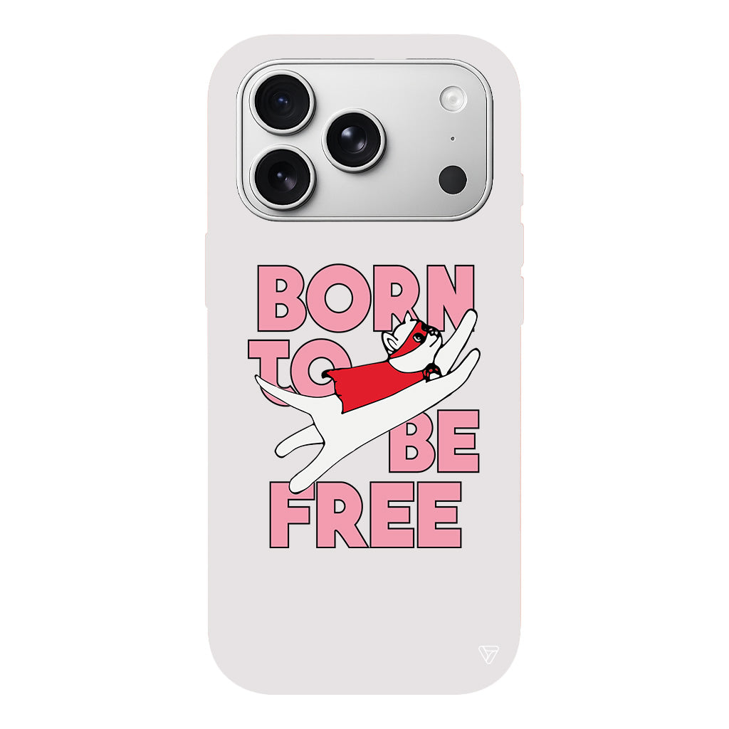 Born to be Free Lansman Model İçi Kadife Silikon Telefon Kılıfı